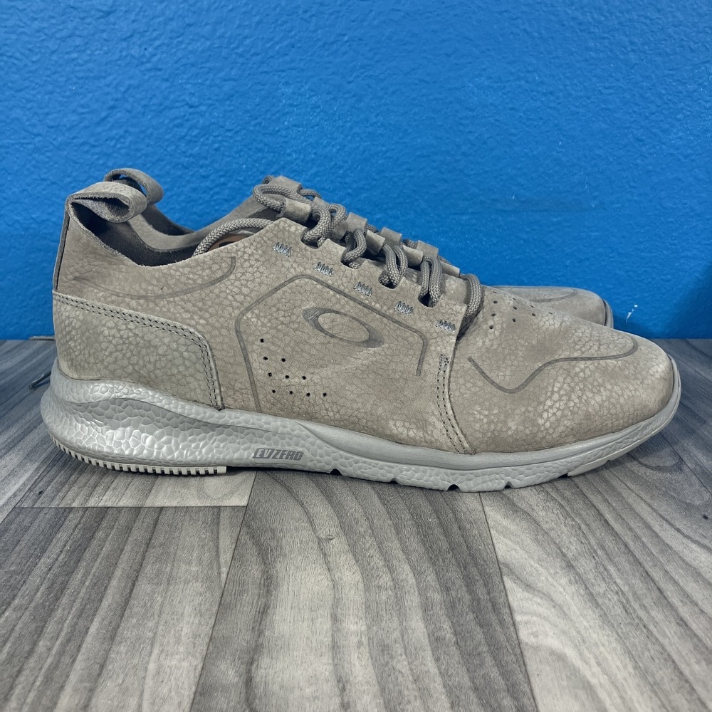 Oakley EVZero Gray Tan Leather Athletic Shoes Men's US‎ 11 UK 10 EU 45